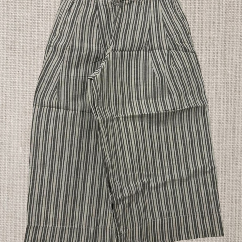 Striped Wide-Leg Pants